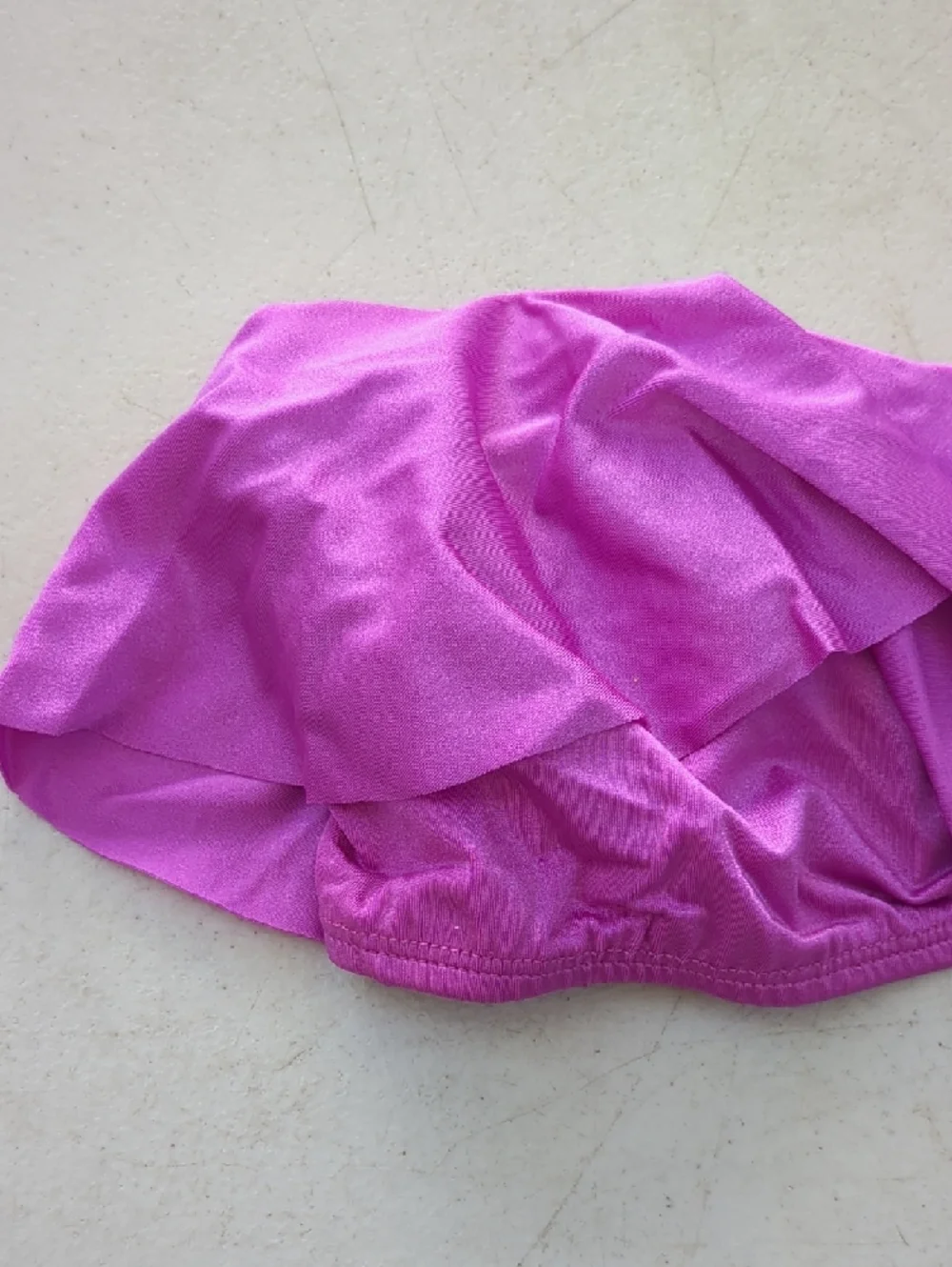 Nicolita One-Shoulder Ruffle Bikini Top in Hot Pink - Picture 2 of 6